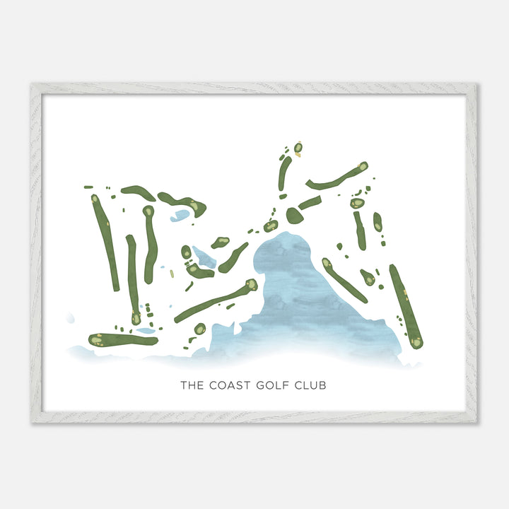 Print of The Coast Golf Club Modern Map