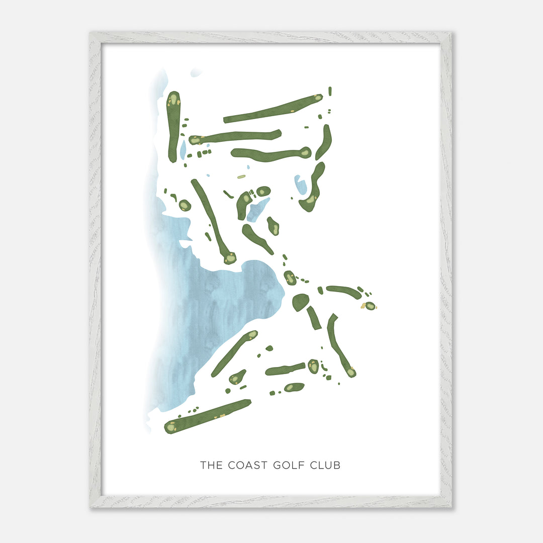 Print of The Coast Golf Club Modern Map