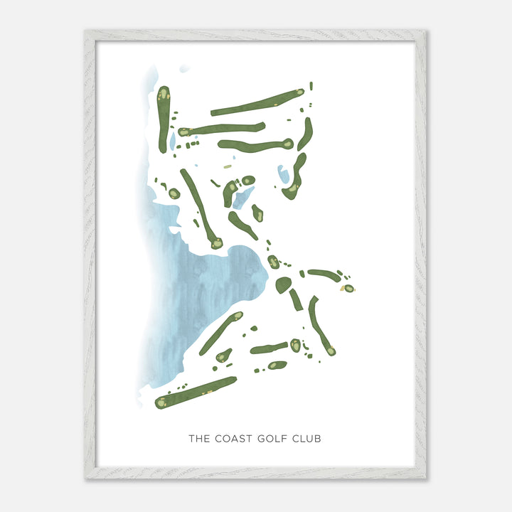 Print of The Coast Golf Club Modern Map