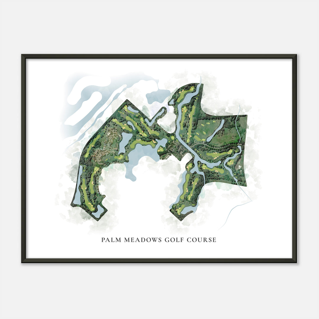 Print of Palm Meadows Golf Course Classic Map