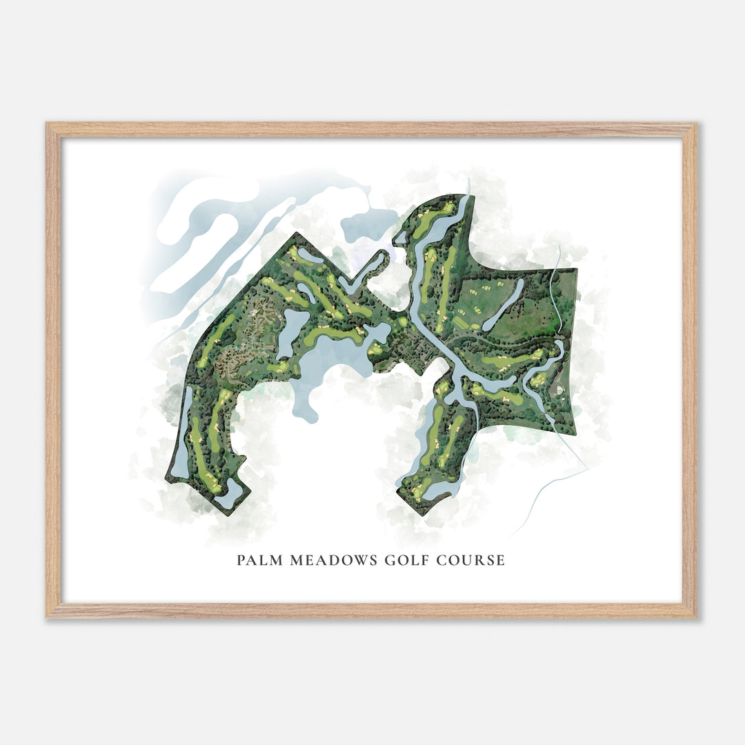 Print of Palm Meadows Golf Course Classic Map