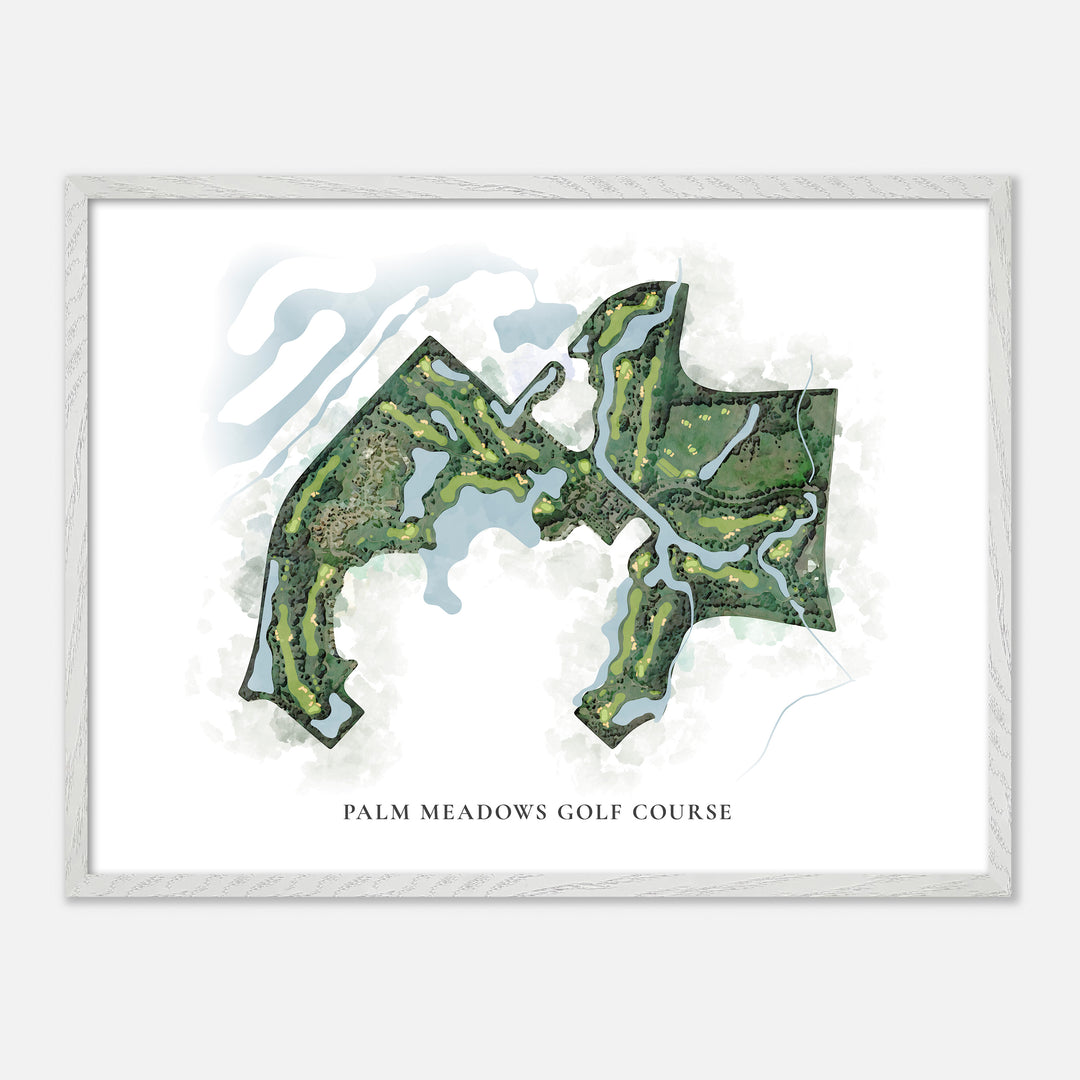 Print of Palm Meadows Golf Course Classic Map