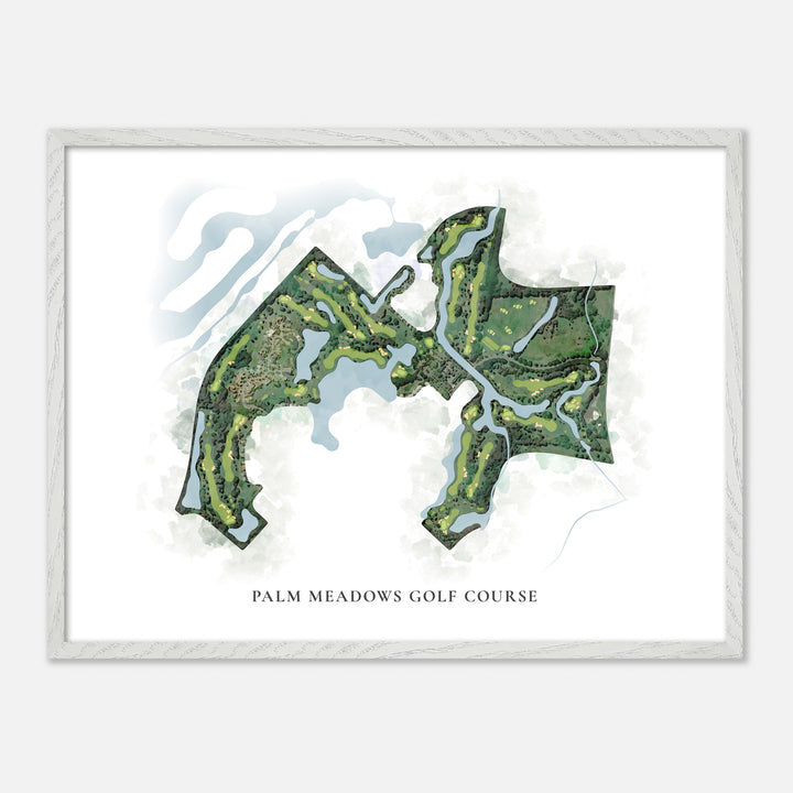 Print of Palm Meadows Golf Course Classic Map