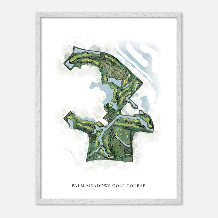 Print of Palm Meadows Golf Course Classic Map