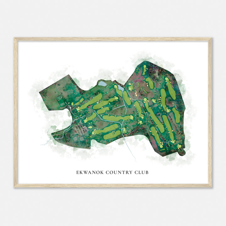 Print of Ekwanok Country Club Classic Map