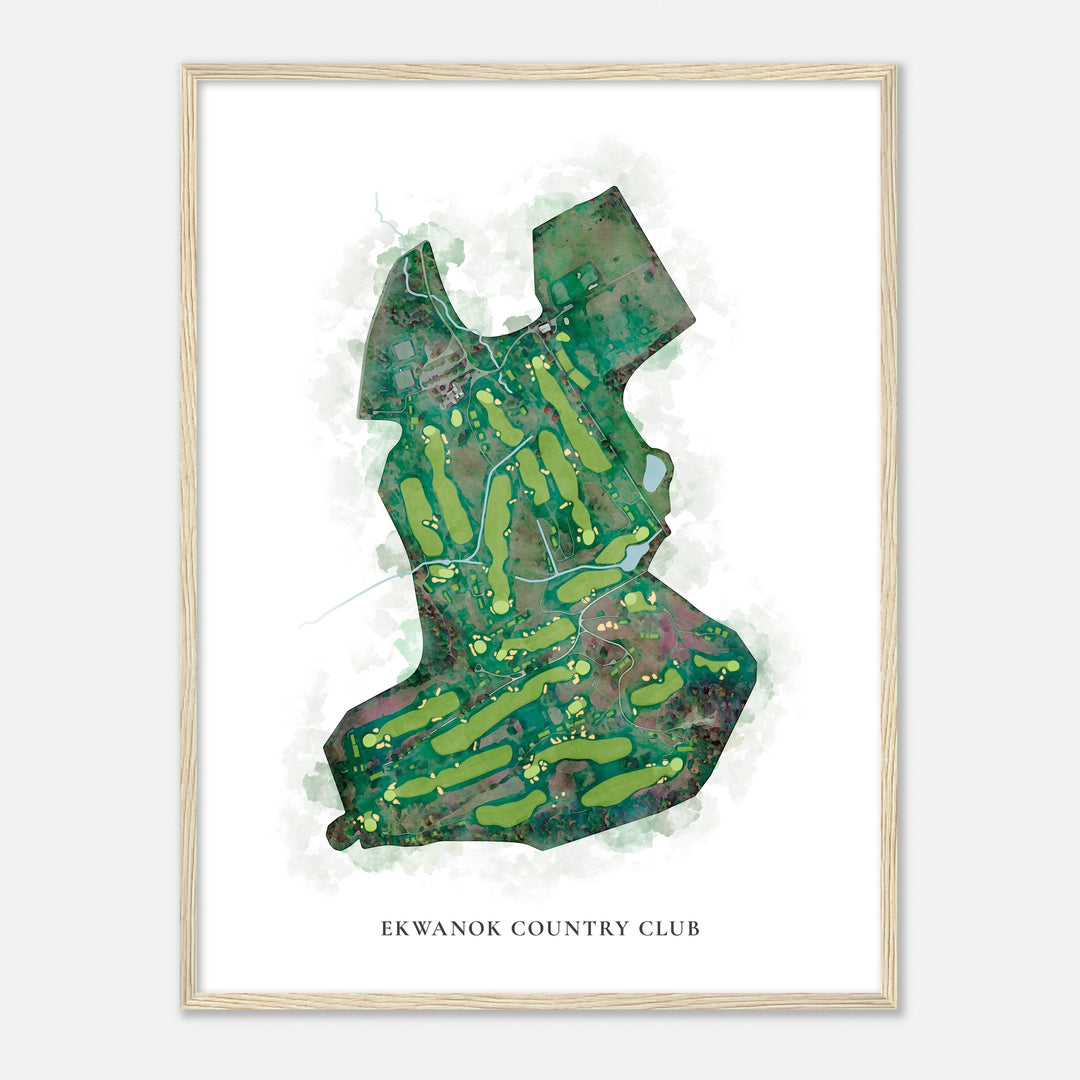 Print of Ekwanok Country Club Classic Map