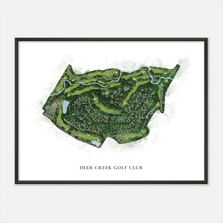 Print of Deer Creek Golf Club Classic Map