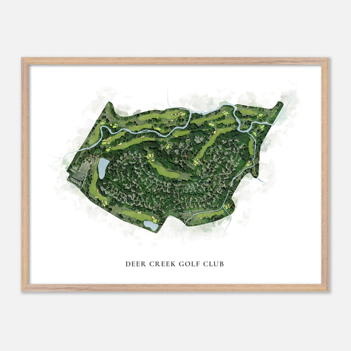 Print of Deer Creek Golf Club Classic Map