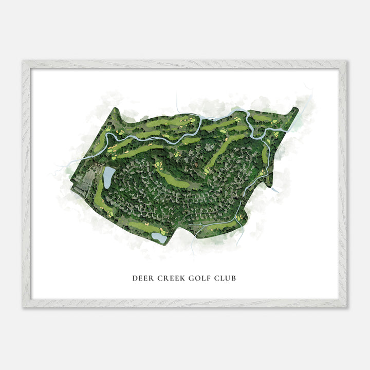 Print of Deer Creek Golf Club Classic Map