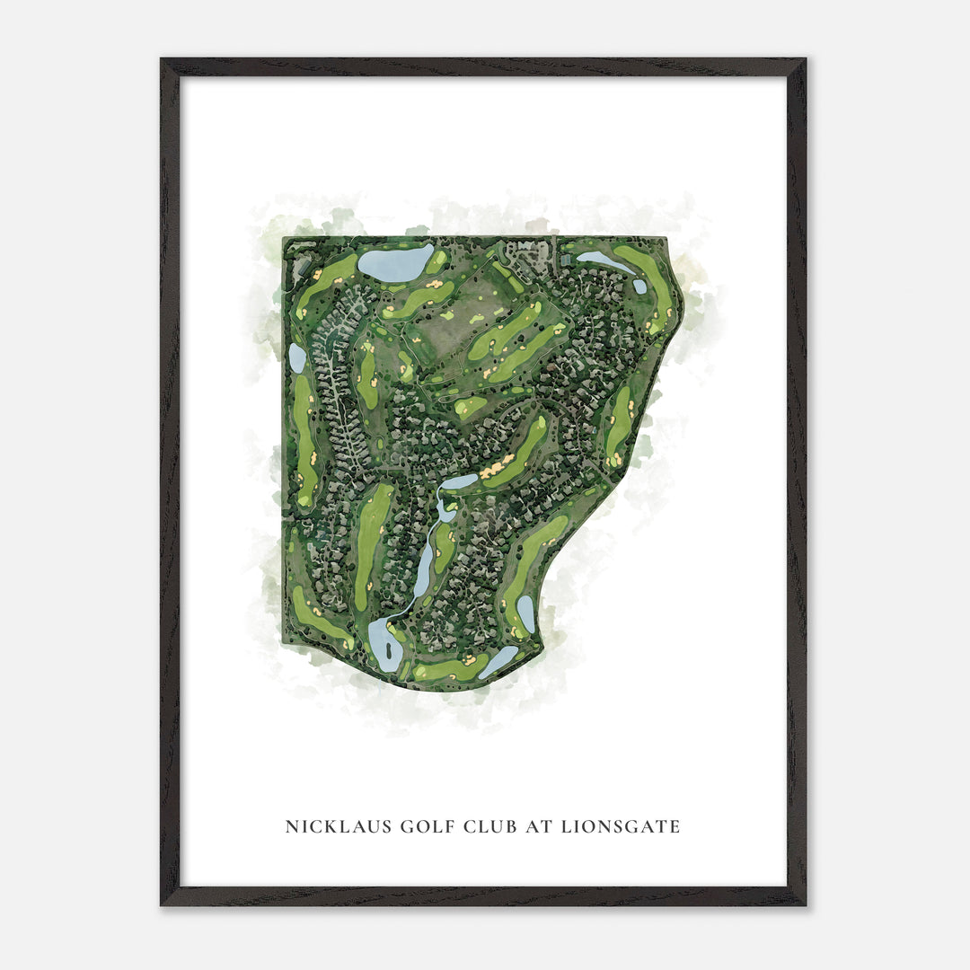 Print of Nicklaus Golf Club At Lionsgate Classic Map