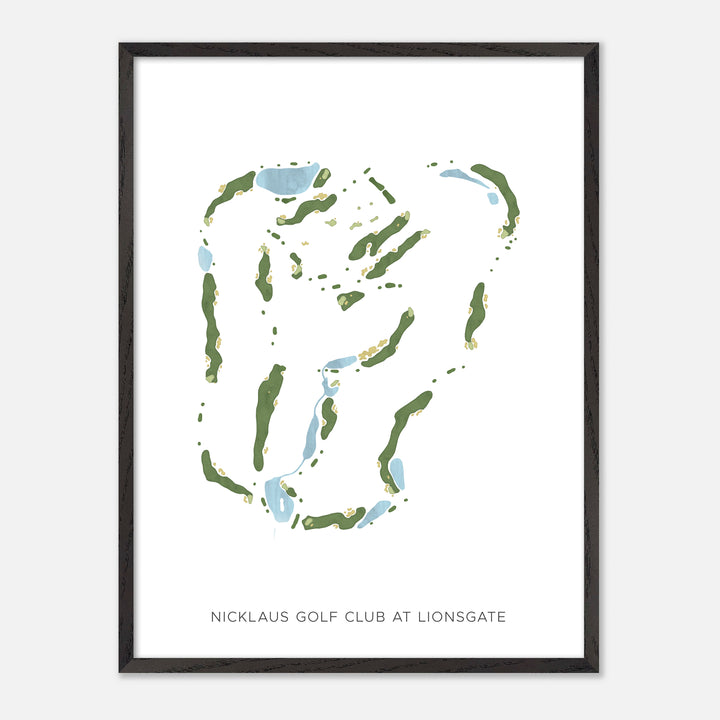 Print of Nicklaus Golf Club At Lionsgate Modern Map
