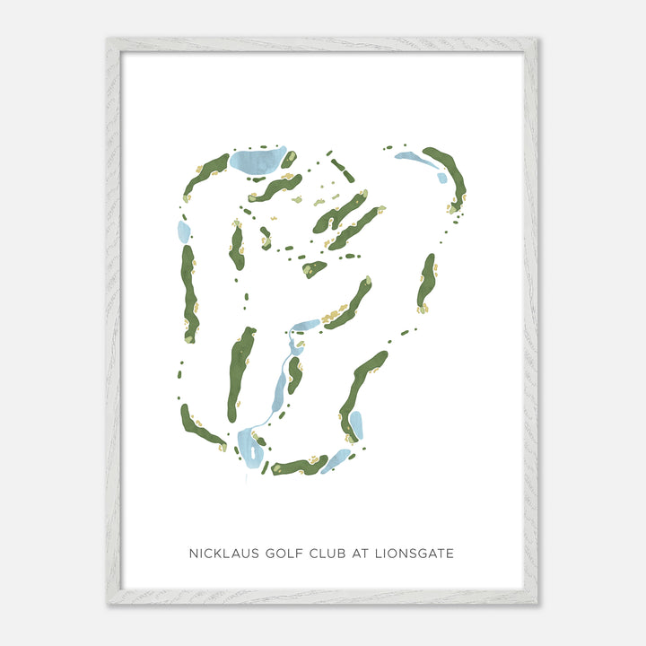 Print of Nicklaus Golf Club At Lionsgate Modern Map