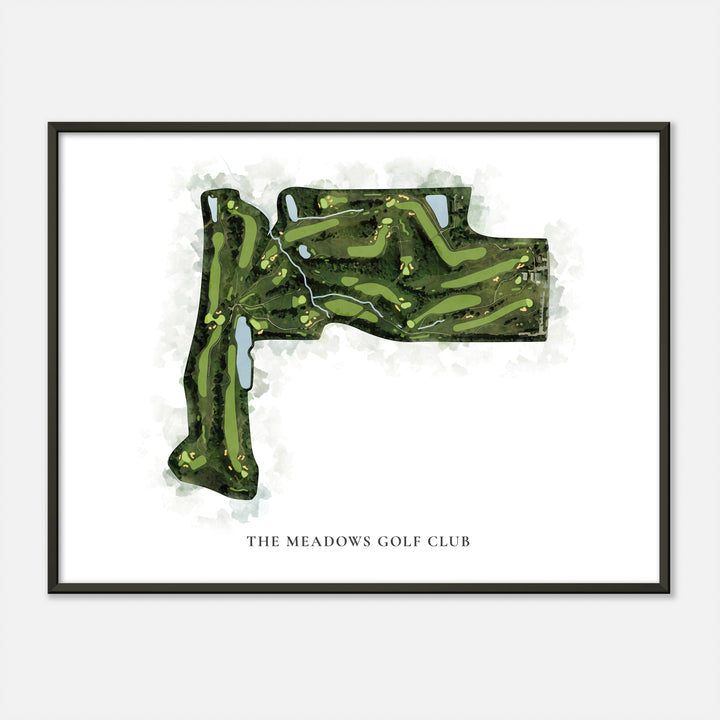 Print of The Meadows Golf Club Classic Map