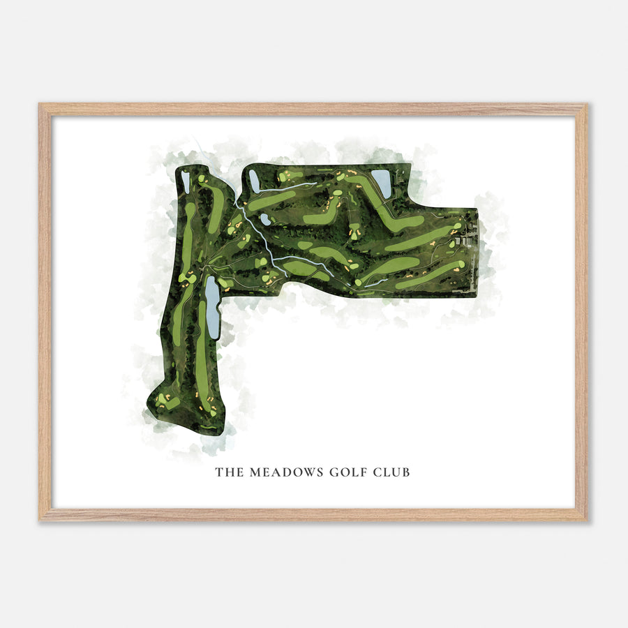 Print of The Meadows Golf Club Classic Map