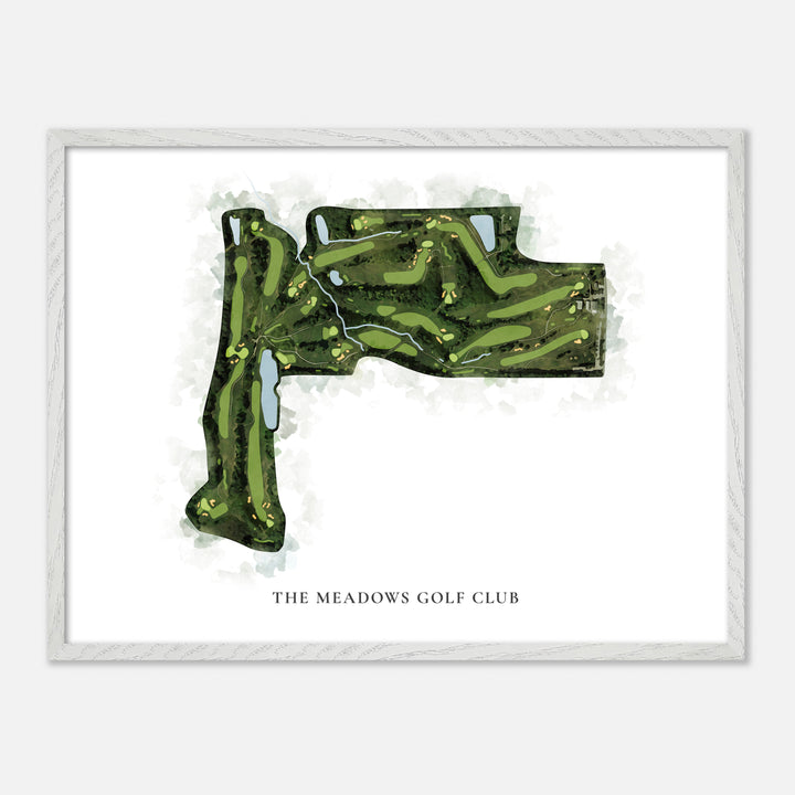 Print of The Meadows Golf Club Classic Map