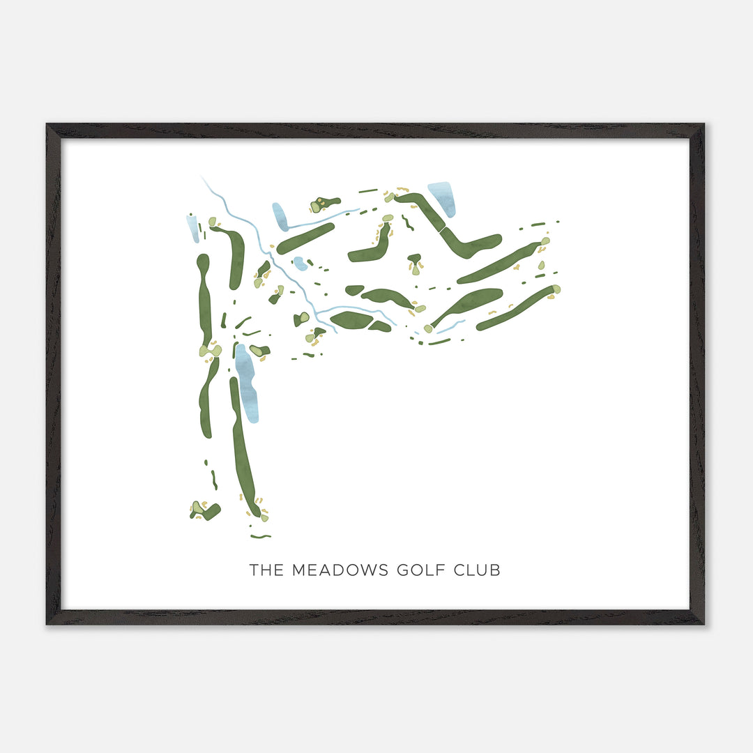 Print of The Meadows Golf Club Modern Map