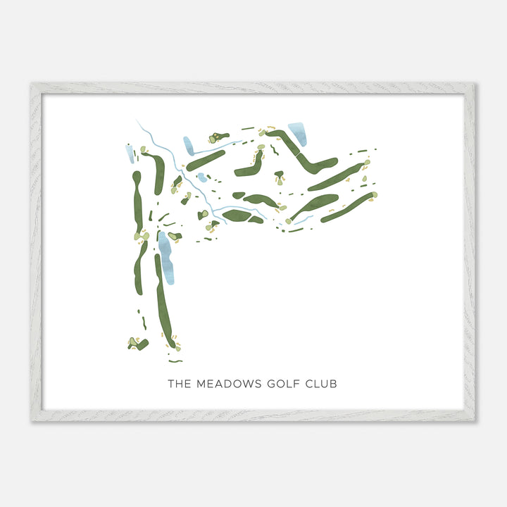Print of The Meadows Golf Club Modern Map