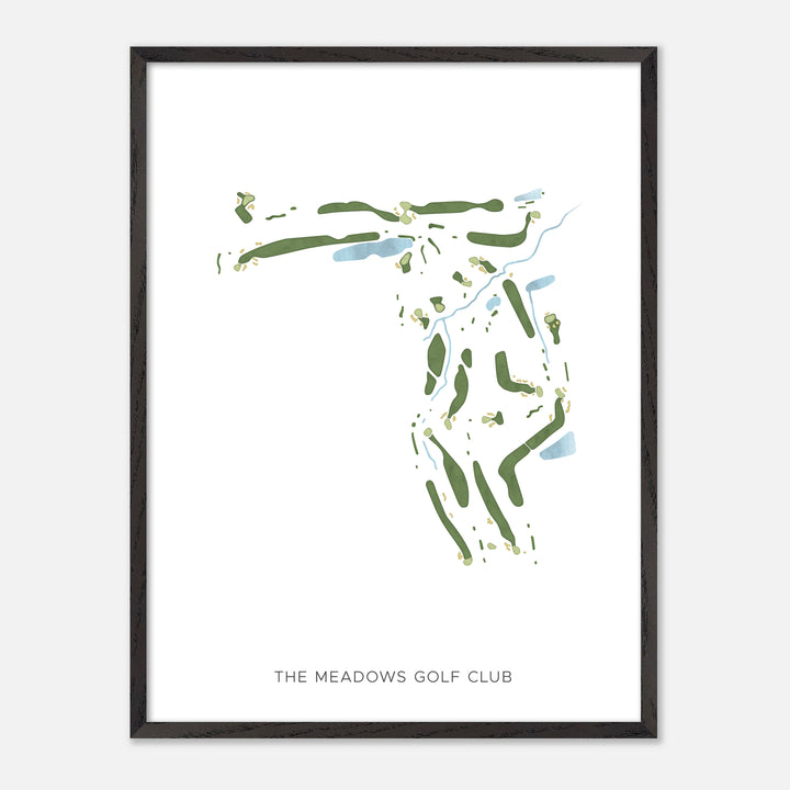 Print of The Meadows Golf Club Modern Map