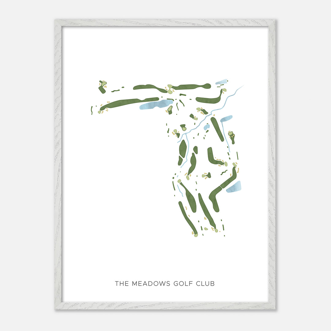 Print of The Meadows Golf Club Modern Map