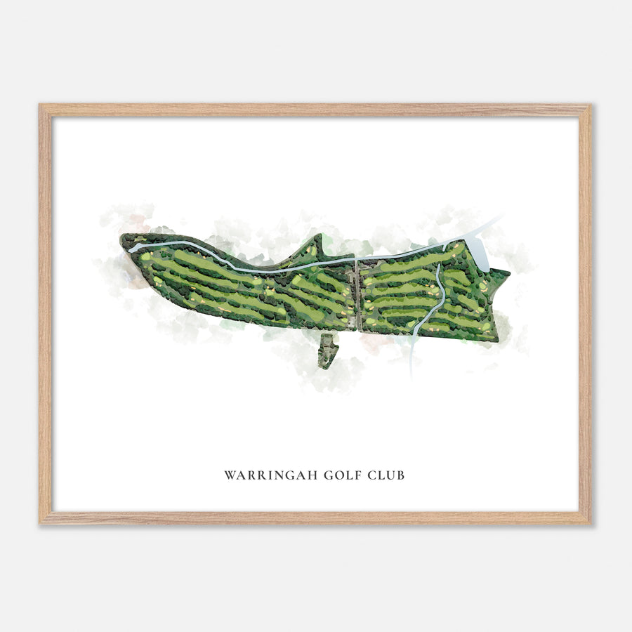 Print of Warringah Golf Club Classic Map