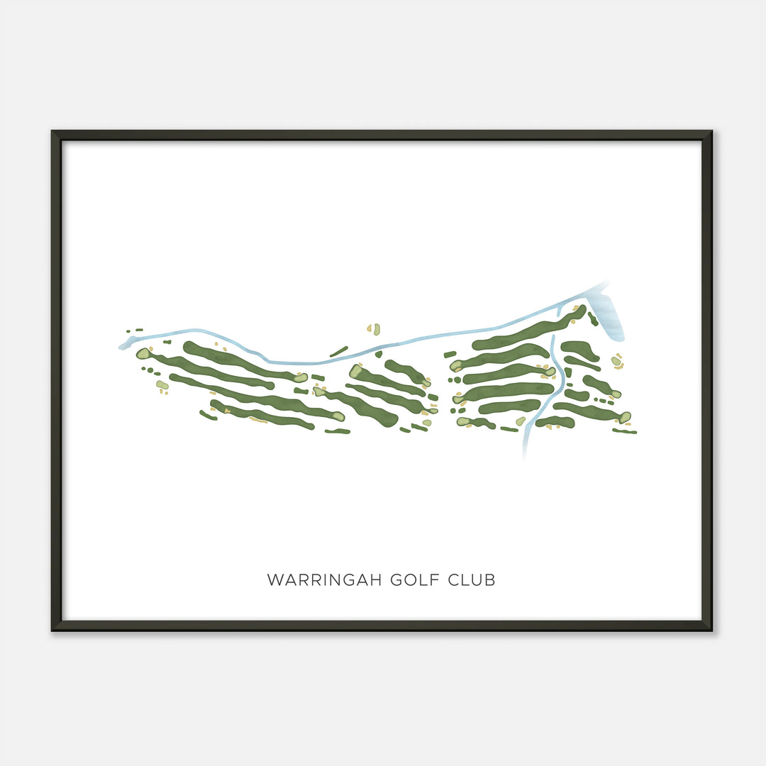 Print of Warringah Golf Club Modern Map