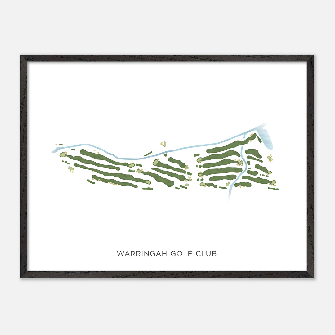 Print of Warringah Golf Club Modern Map