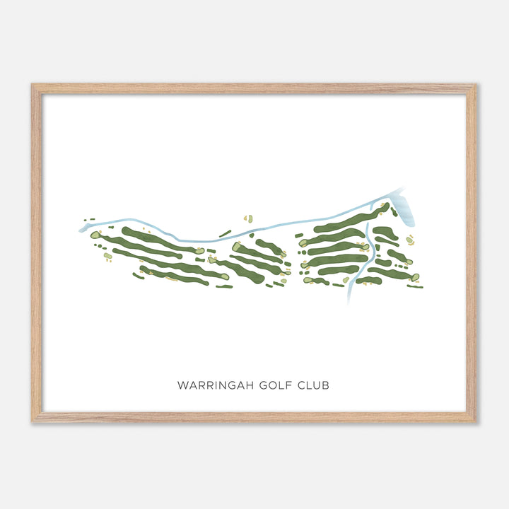 Print of Warringah Golf Club Modern Map
