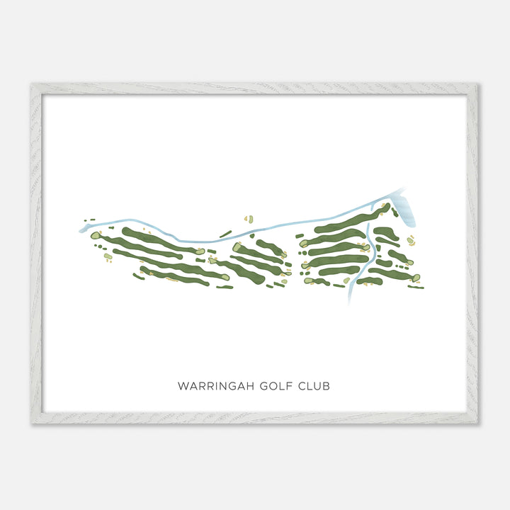 Print of Warringah Golf Club Modern Map
