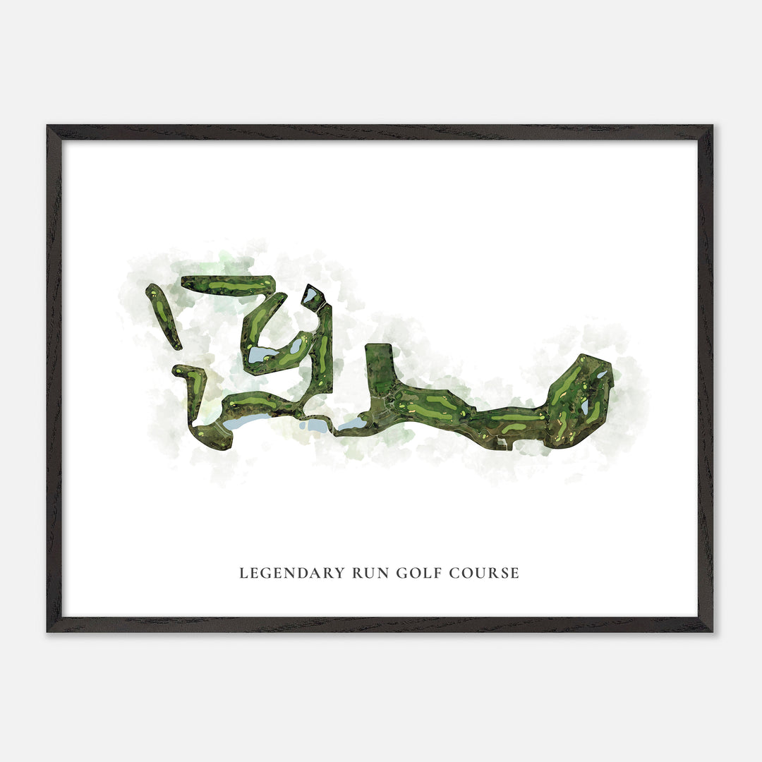 Print of Legendary Run Golf Course Classic Map