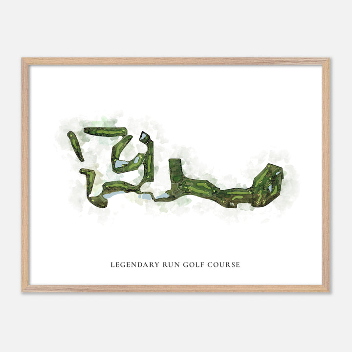 Print of Legendary Run Golf Course Classic Map