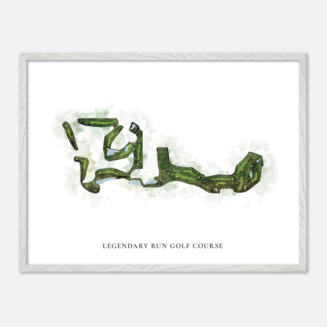 Print of Legendary Run Golf Course Classic Map