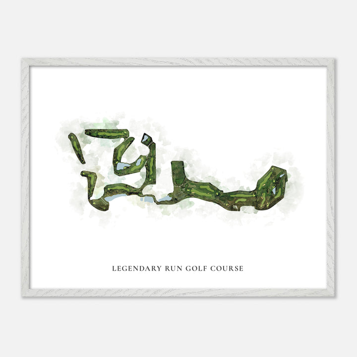 Print of Legendary Run Golf Course Classic Map