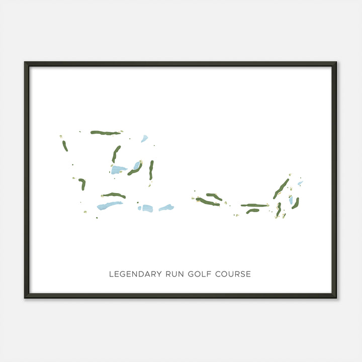 Print of Legendary Run Golf Course Modern Map