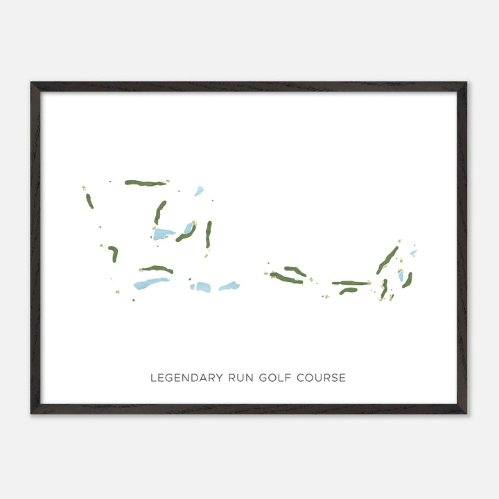 Print of Legendary Run Golf Course Modern Map