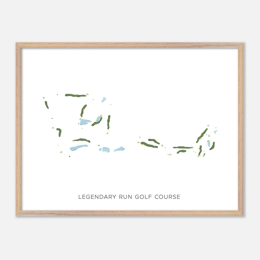 Print of Legendary Run Golf Course Modern Map