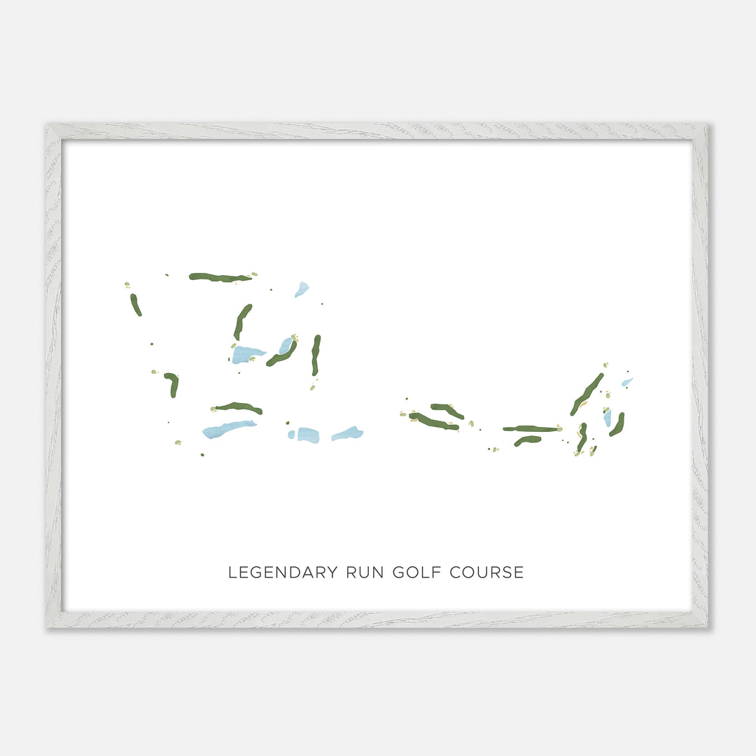 Print of Legendary Run Golf Course Modern Map