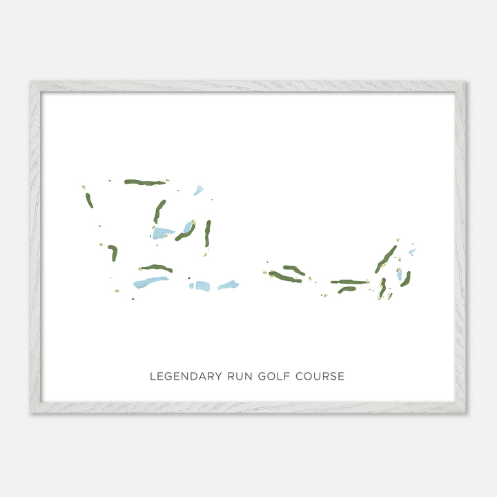 Print of Legendary Run Golf Course Modern Map