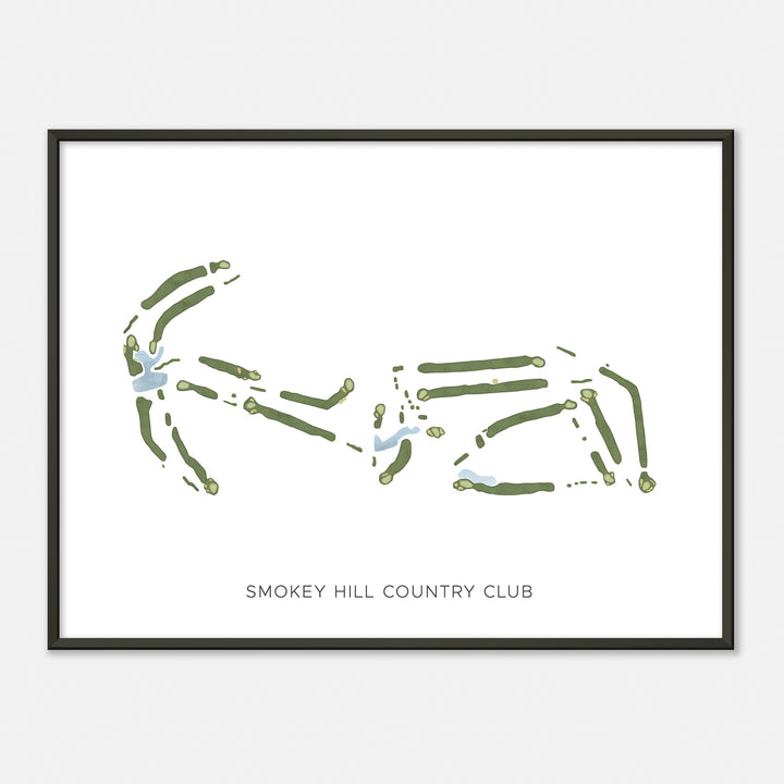 Print of Smokey Hill Country Club Modern Map