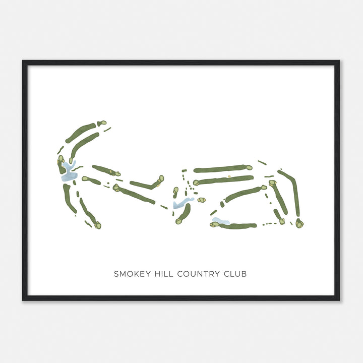 Print of Smokey Hill Country Club Modern Map
