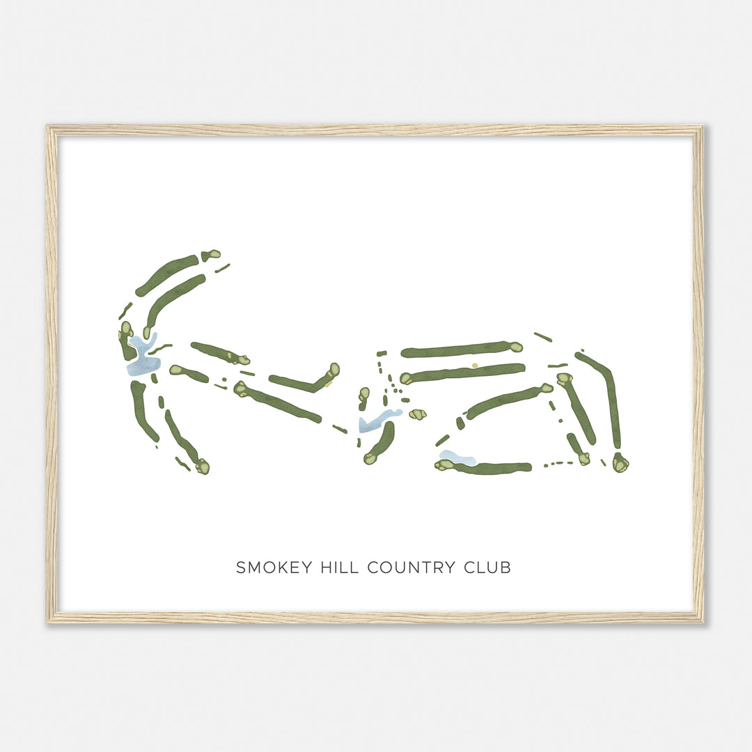 Print of Smokey Hill Country Club Modern Map