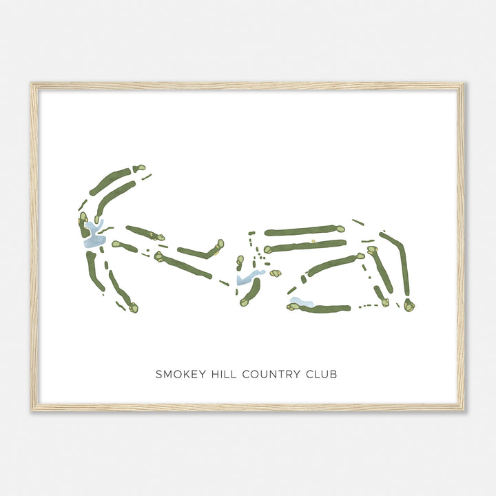 Print of Smokey Hill Country Club Modern Map