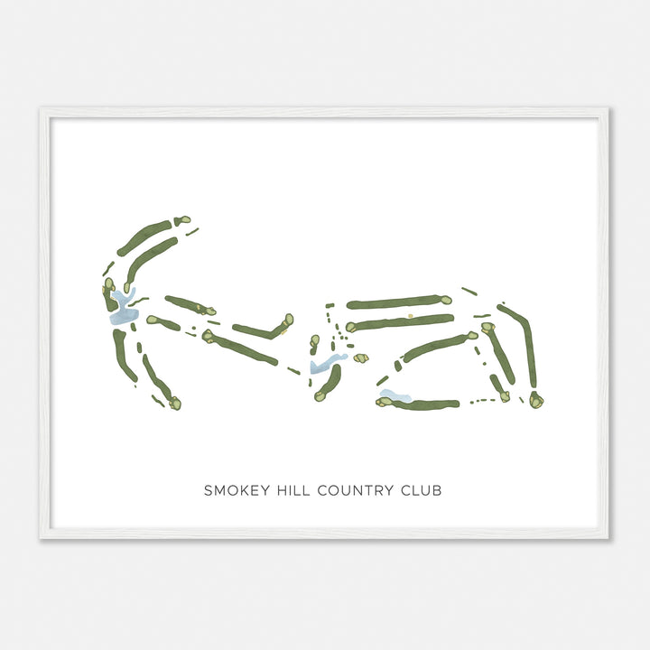 Print of Smokey Hill Country Club Modern Map