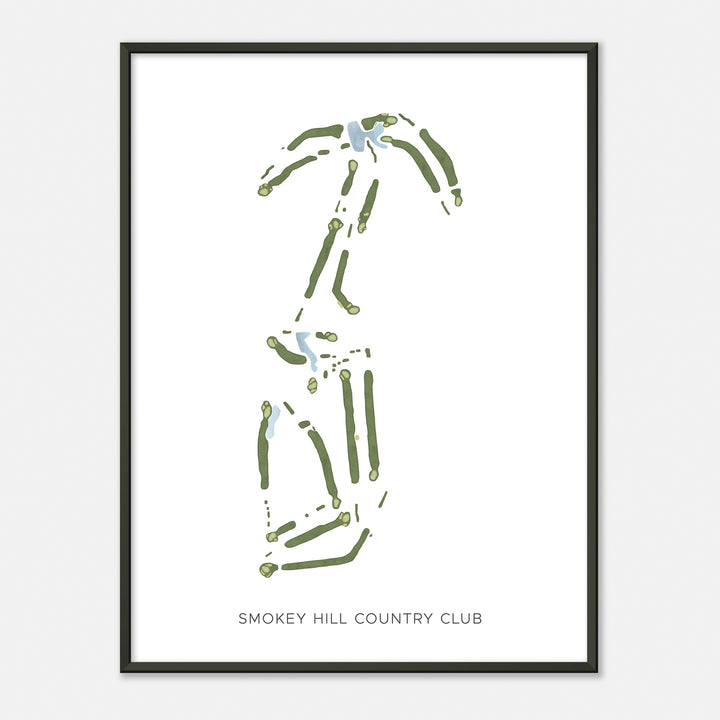 Print of Smokey Hill Country Club Modern Map