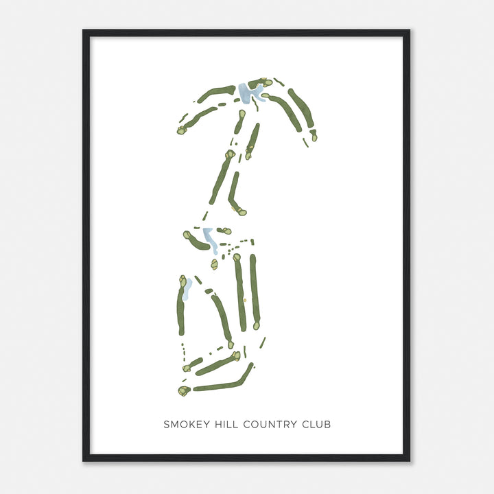 Print of Smokey Hill Country Club Modern Map