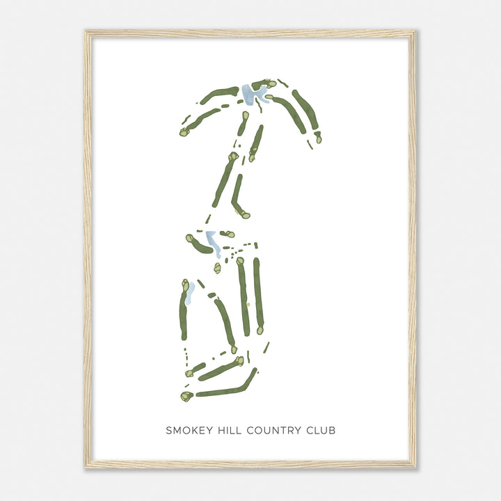 Print of Smokey Hill Country Club Modern Map