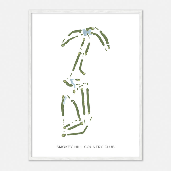 Print of Smokey Hill Country Club Modern Map