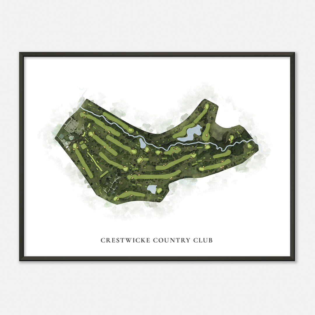 Print of Crestwicke Country Club Classic Map