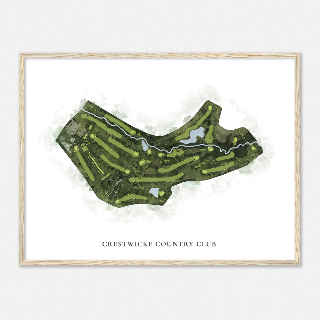 Print of Crestwicke Country Club Classic Map