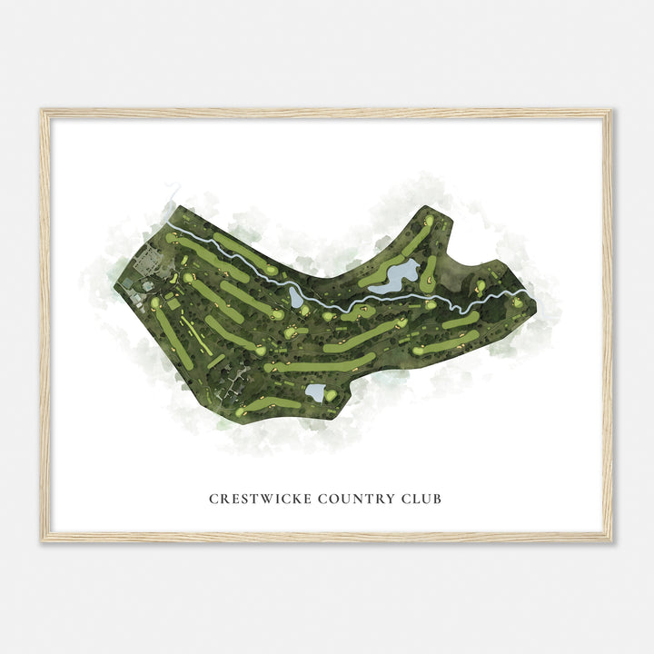Print of Crestwicke Country Club Classic Map
