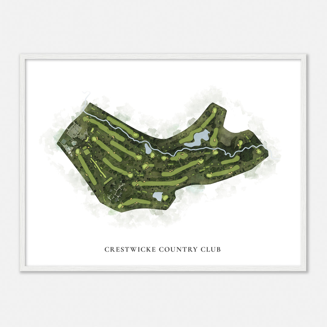 Print of Crestwicke Country Club Classic Map
